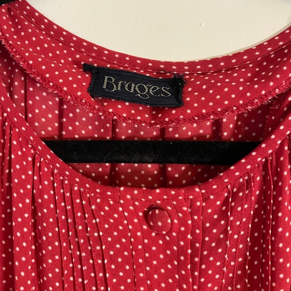 Polka Dot Button Down Dress - Picture 2 of 5